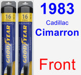 Front Wiper Blade Pack for 1983 Cadillac Cimarron - Assurance