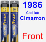 Front Wiper Blade Pack for 1986 Cadillac Cimarron - Assurance