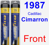 Front Wiper Blade Pack for 1987 Cadillac Cimarron - Assurance