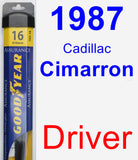 Driver Wiper Blade for 1987 Cadillac Cimarron - Assurance