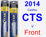 Front Wiper Blade Pack for 2014 Cadillac CTS - Assurance