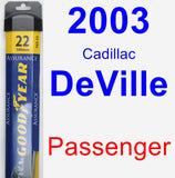 Passenger Wiper Blade for 2003 Cadillac DeVille - Assurance