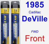 Front Wiper Blade Pack for 1985 Cadillac DeVille - Assurance