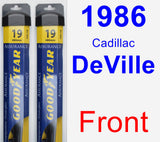 Front Wiper Blade Pack for 1986 Cadillac DeVille - Assurance