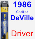 Driver Wiper Blade for 1986 Cadillac DeVille - Assurance
