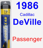 Passenger Wiper Blade for 1986 Cadillac DeVille - Assurance
