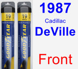 Front Wiper Blade Pack for 1987 Cadillac DeVille - Assurance