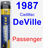 Passenger Wiper Blade for 1987 Cadillac DeVille - Assurance