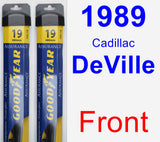 Front Wiper Blade Pack for 1989 Cadillac DeVille - Assurance