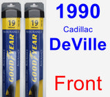 Front Wiper Blade Pack for 1990 Cadillac DeVille - Assurance