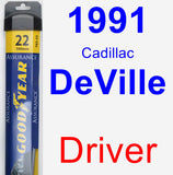 Driver Wiper Blade for 1991 Cadillac DeVille - Assurance