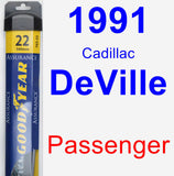 Passenger Wiper Blade for 1991 Cadillac DeVille - Assurance