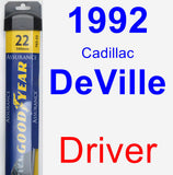 Driver Wiper Blade for 1992 Cadillac DeVille - Assurance