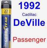 Passenger Wiper Blade for 1992 Cadillac DeVille - Assurance