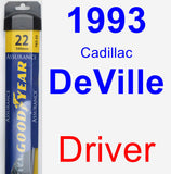 Driver Wiper Blade for 1993 Cadillac DeVille - Assurance