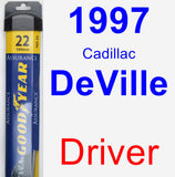Driver Wiper Blade for 1997 Cadillac DeVille - Assurance