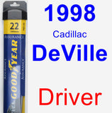 Driver Wiper Blade for 1998 Cadillac DeVille - Assurance
