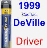 Driver Wiper Blade for 1999 Cadillac DeVille - Assurance