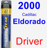 Driver Wiper Blade for 2000 Cadillac Eldorado - Assurance