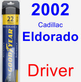 Driver Wiper Blade for 2002 Cadillac Eldorado - Assurance