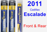 Front & Rear Wiper Blade Pack for 2011 Cadillac Escalade - Assurance