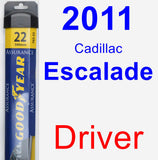 Driver Wiper Blade for 2011 Cadillac Escalade - Assurance