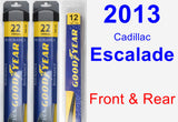Front & Rear Wiper Blade Pack for 2013 Cadillac Escalade - Assurance