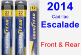 Front & Rear Wiper Blade Pack for 2014 Cadillac Escalade - Assurance