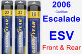 Front & Rear Wiper Blade Pack for 2006 Cadillac Escalade ESV - Assurance