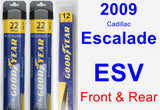 Front & Rear Wiper Blade Pack for 2009 Cadillac Escalade ESV - Assurance