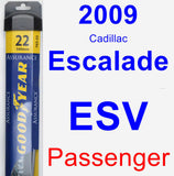 Passenger Wiper Blade for 2009 Cadillac Escalade ESV - Assurance