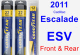 Front & Rear Wiper Blade Pack for 2011 Cadillac Escalade ESV - Assurance