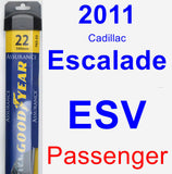 Passenger Wiper Blade for 2011 Cadillac Escalade ESV - Assurance