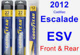 Front & Rear Wiper Blade Pack for 2012 Cadillac Escalade ESV - Assurance