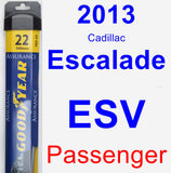 Passenger Wiper Blade for 2013 Cadillac Escalade ESV - Assurance
