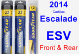 Front & Rear Wiper Blade Pack for 2014 Cadillac Escalade ESV - Assurance