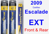 Front & Rear Wiper Blade Pack for 2009 Cadillac Escalade EXT - Assurance