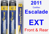 Front & Rear Wiper Blade Pack for 2011 Cadillac Escalade EXT - Assurance