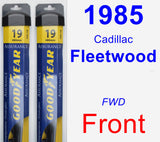 Front Wiper Blade Pack for 1985 Cadillac Fleetwood - Assurance