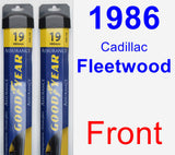 Front Wiper Blade Pack for 1986 Cadillac Fleetwood - Assurance