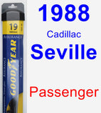 Passenger Wiper Blade for 1988 Cadillac Seville - Assurance