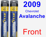 Front Wiper Blade Pack for 2009 Chevrolet Avalanche - Assurance