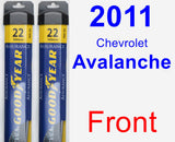 Front Wiper Blade Pack for 2011 Chevrolet Avalanche - Assurance