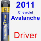 Driver Wiper Blade for 2011 Chevrolet Avalanche - Assurance