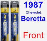 Front Wiper Blade Pack for 1987 Chevrolet Beretta - Assurance