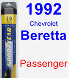 Passenger Wiper Blade for 1992 Chevrolet Beretta - Assurance