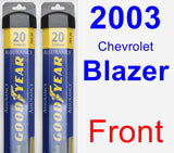 Front Wiper Blade Pack for 2003 Chevrolet Blazer - Assurance