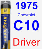Driver Wiper Blade for 1975 Chevrolet C10 - Assurance