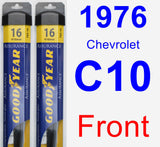 Front Wiper Blade Pack for 1976 Chevrolet C10 - Assurance