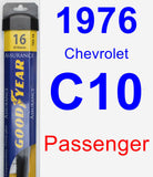 Passenger Wiper Blade for 1976 Chevrolet C10 - Assurance
